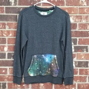 On The Byas Charcoal Gray Pull Over Sweatshirt